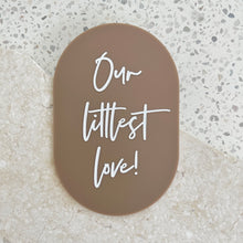 Load image into Gallery viewer, Our littlest love plaque