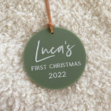 Load image into Gallery viewer, Baby's First Christmas - Personalised Ornament