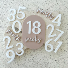 Load image into Gallery viewer, Unique bump & baby multi-use & interchangeable milestone plaque