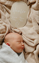 Load image into Gallery viewer, Personalised announcement plaque - includes white liquid chalk marker