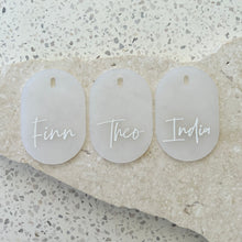 Load image into Gallery viewer, Personalised Oval Gift Tags x 4 2024