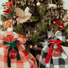 Load image into Gallery viewer, Santa Sack Large Round Tag - Personalised 2024
