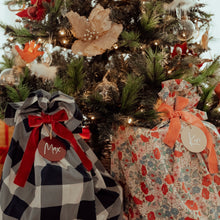 Load image into Gallery viewer, Santa Sack Large Round Tag - Personalised 2024