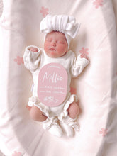 Load image into Gallery viewer, Personalised announcement plaque - includes white liquid chalk marker