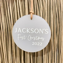 Load image into Gallery viewer, Baby's First Christmas - Personalised Ornament