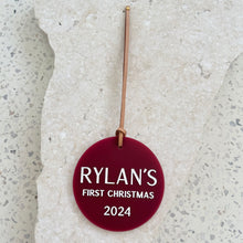 Load image into Gallery viewer, Baby's First Christmas - Personalised Ornament