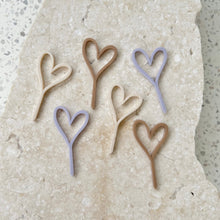 Load image into Gallery viewer, Heart - Cupcake/Food Event Toppers 6pk