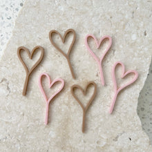 Load image into Gallery viewer, Heart - Cupcake/Food Event Toppers 6pk