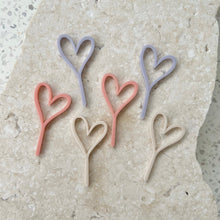 Load image into Gallery viewer, Heart - Cupcake/Food Event Toppers 6pk