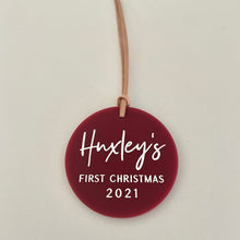 Load image into Gallery viewer, Baby's First Christmas - Personalised Ornament