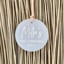 Load image into Gallery viewer, Baby's First Christmas - Personalised Ornament