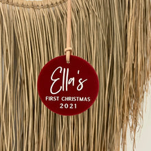 Load image into Gallery viewer, Baby's First Christmas - Personalised Ornament