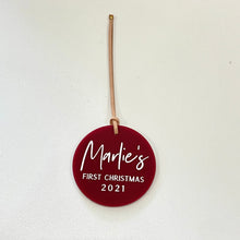 Load image into Gallery viewer, Baby's First Christmas - Personalised Ornament