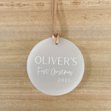 Load image into Gallery viewer, Baby's First Christmas - Personalised Ornament