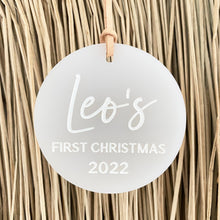 Load image into Gallery viewer, Baby's First Christmas - Personalised Ornament