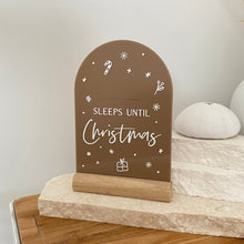 Load image into Gallery viewer, Christmas countdown on clear stand - includes white liquid chalk marker 2024