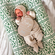 Load image into Gallery viewer, Personalised announcement plaque - includes white liquid chalk marker