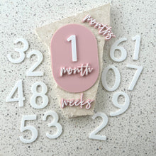 Load image into Gallery viewer, Unique bump & baby multi-use & interchangeable milestone plaque