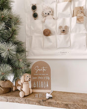 Load image into Gallery viewer, Santa please stop here personalised sign 2024