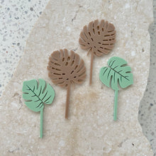 Load image into Gallery viewer, Tropical Leaves - Cupcake/Food Toppers