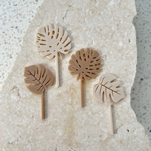 Load image into Gallery viewer, Tropical Leaves - Cupcake/Food Toppers