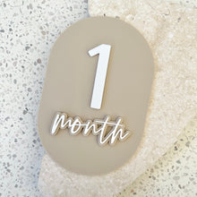 Load image into Gallery viewer, Unique bump & baby multi-use & interchangeable milestone plaque