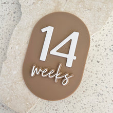 Load image into Gallery viewer, Unique bump & baby multi-use & interchangeable milestone plaque