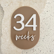 Load image into Gallery viewer, Unique bump & baby multi-use & interchangeable milestone plaque