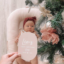 Load image into Gallery viewer, Baby's First Christmas Plaque