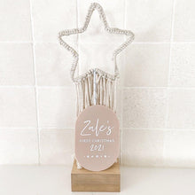 Load image into Gallery viewer, Baby's First Christmas Plaque