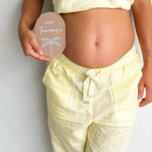 Load image into Gallery viewer, Personalised palm tree - Pregnancy announcement plaque