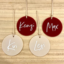 Load image into Gallery viewer, Santa Sack Large Round Tag - Personalised 2024