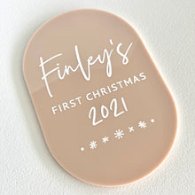 Load image into Gallery viewer, Baby's First Christmas Plaque