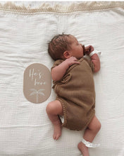 Load image into Gallery viewer, He's here - Palm plaque