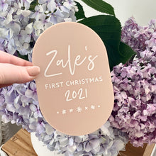 Load image into Gallery viewer, Baby's First Christmas Plaque