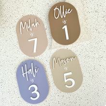 Load image into Gallery viewer, Reusable/ Interchangeable Birthday Boards