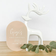 Load image into Gallery viewer, Baby's First Christmas Plaque