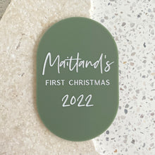 Load image into Gallery viewer, Baby's First Christmas Plaque