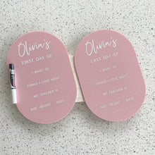 Load image into Gallery viewer, Back to School/Preschool/Sport - Milestone Board - Includes white liquid chalk marker