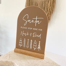 Load image into Gallery viewer, Santa please stop here personalised sign 2024