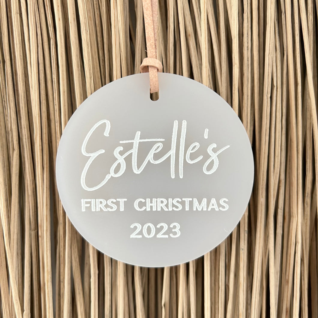 Baby's First Christmas - Personalised Ornament