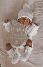 Load image into Gallery viewer, Personalised announcement plaque - includes white liquid chalk marker
