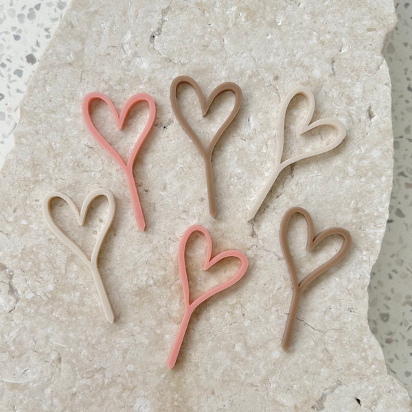Heart - Cupcake/Food Toppers
