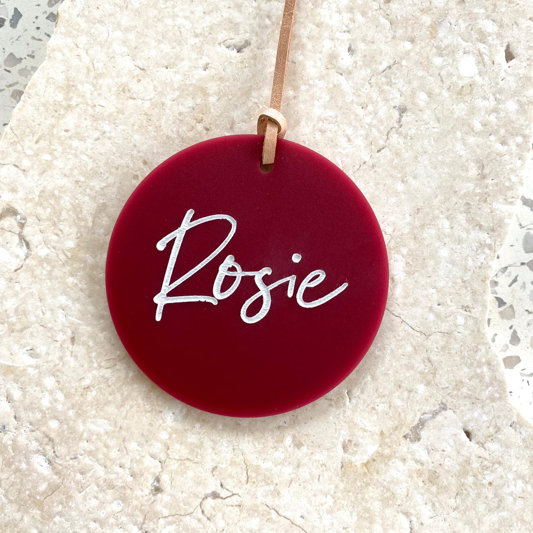 Personalised ornament 2024