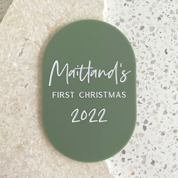 Baby's First Christmas Plaque